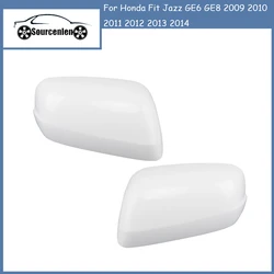 Left Right Exterior Rearview Mirror Cover Side Mirror Housing Shell For Honda Fit Jazz GE6 GE8 2009 2010 2011 2012 2013 2014