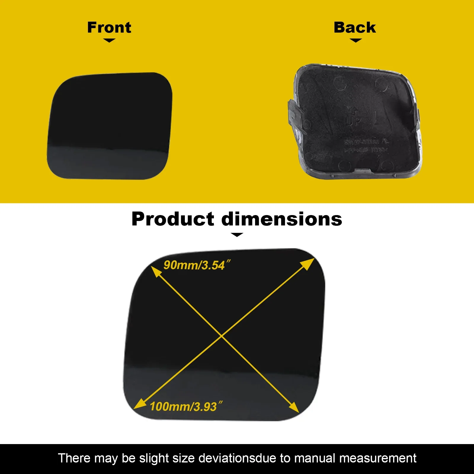 For Toyota Highlander 2020 2021 2022 2023 Front Bumper Tow Hook Cover Cap 521280E933 521270E930 Car Accessories