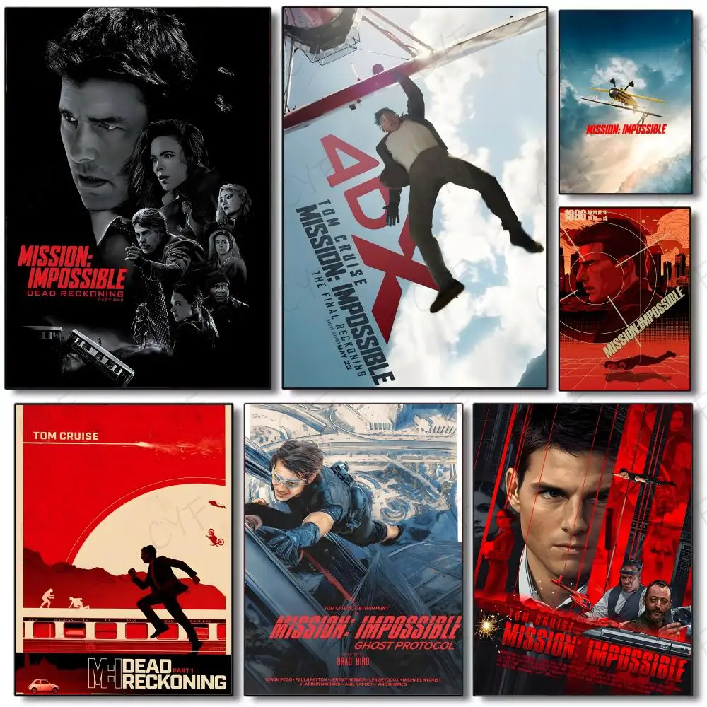 Action Spy Movie M-Mission Impossible Poster Poster Painting