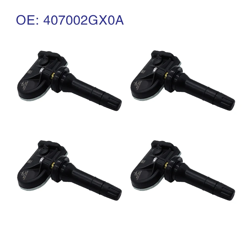 

4 шт. TPMS 433 МГц 407002GX0A датчик давления в шинах для Nissan SYLPHY Venucia D60 40700-2GX0A, 110332-952FFB67