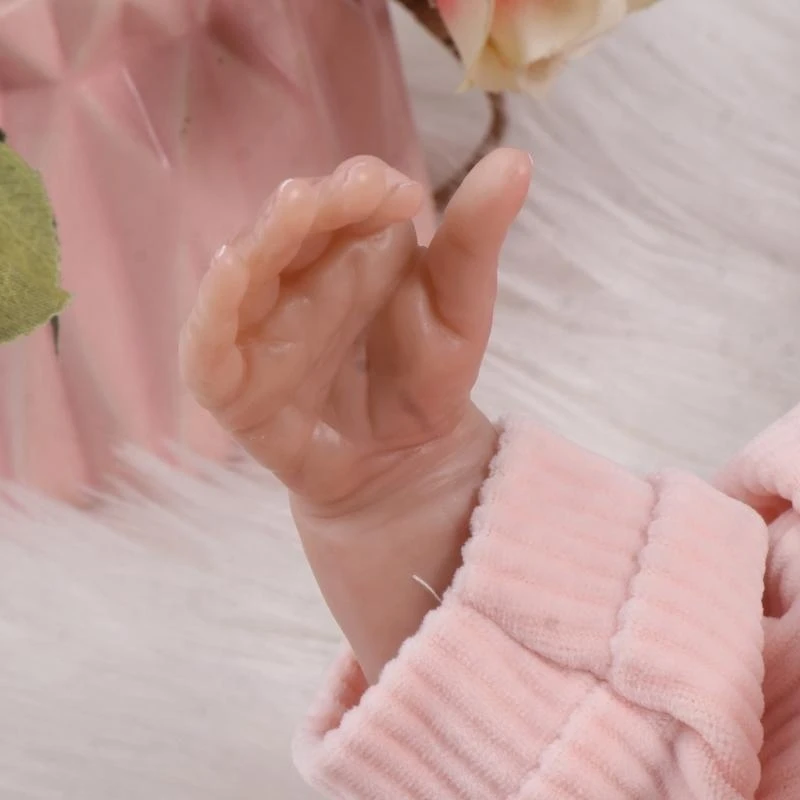 Y4QA 15.7 Life Like Baby Doll Reborns Toy Toddler Slapende gevulde katoenen herboren die echt uitziet met