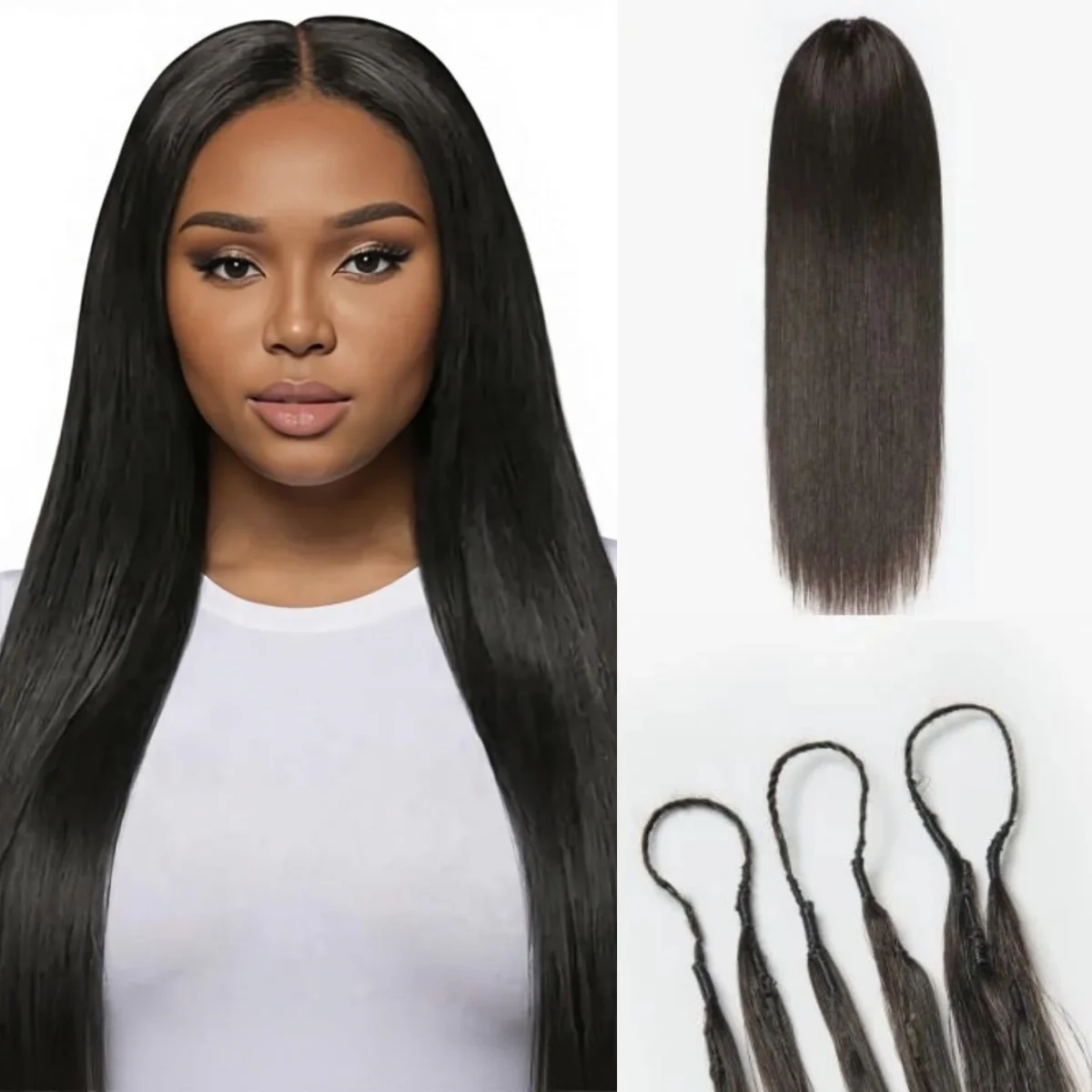 straight-knots-crochet-braids-human-hair-string-prelooped-knotless-pre-separated-crochet-hair-extension