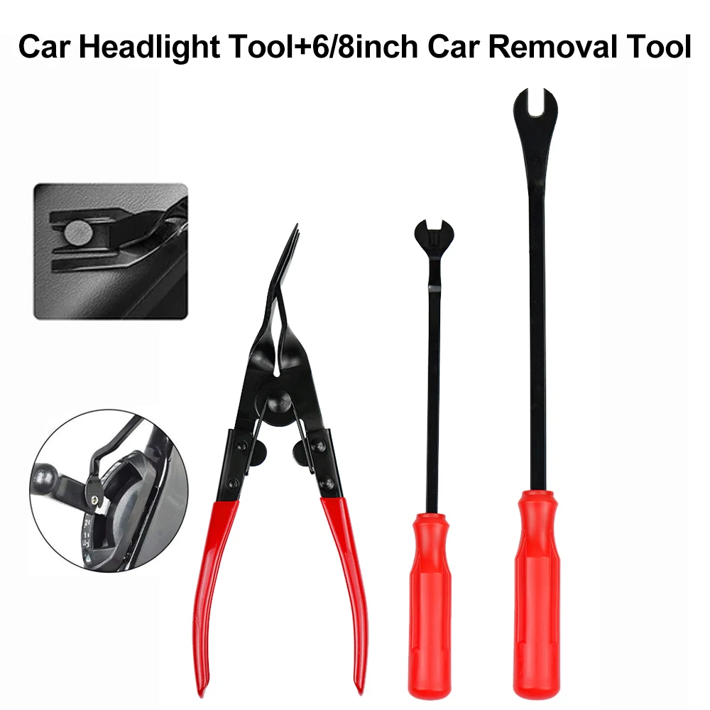 Car Clip Remover Tool Auto Fascia Dash Trim Fastener Removal Kit Upholstery Combo Repair for Car Door Panel Dashboard Hand Tool