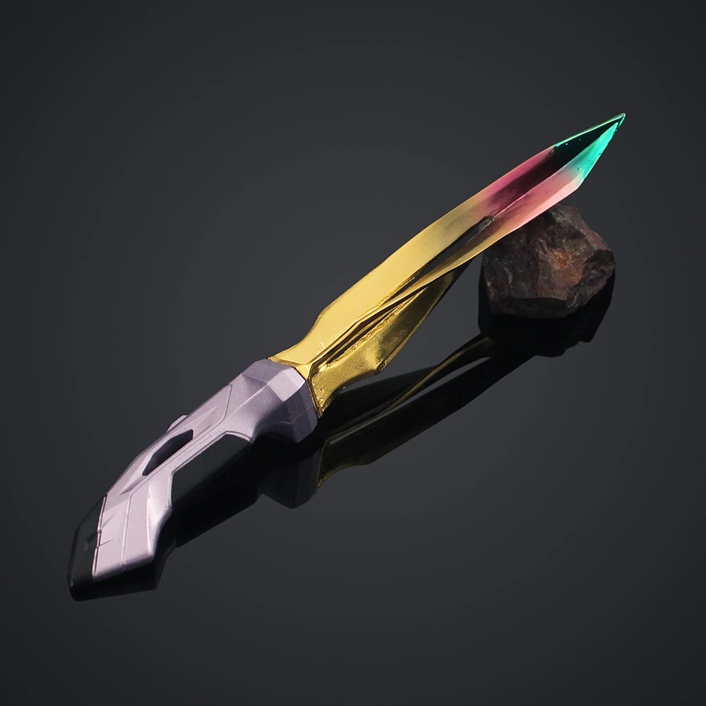 22cm Trident Valorante Phaseguard Game Peripherals Alloy Unsharpened Safe Toy Ornaments Collections Gift Cosplay Props for Boy