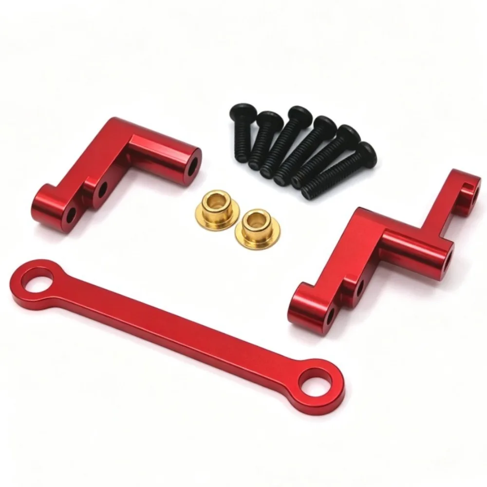 Applicable To MJX 1/16 16207 16208 16209 16210 H16 Metal Upgrade Steering Assembly RC Car Parts