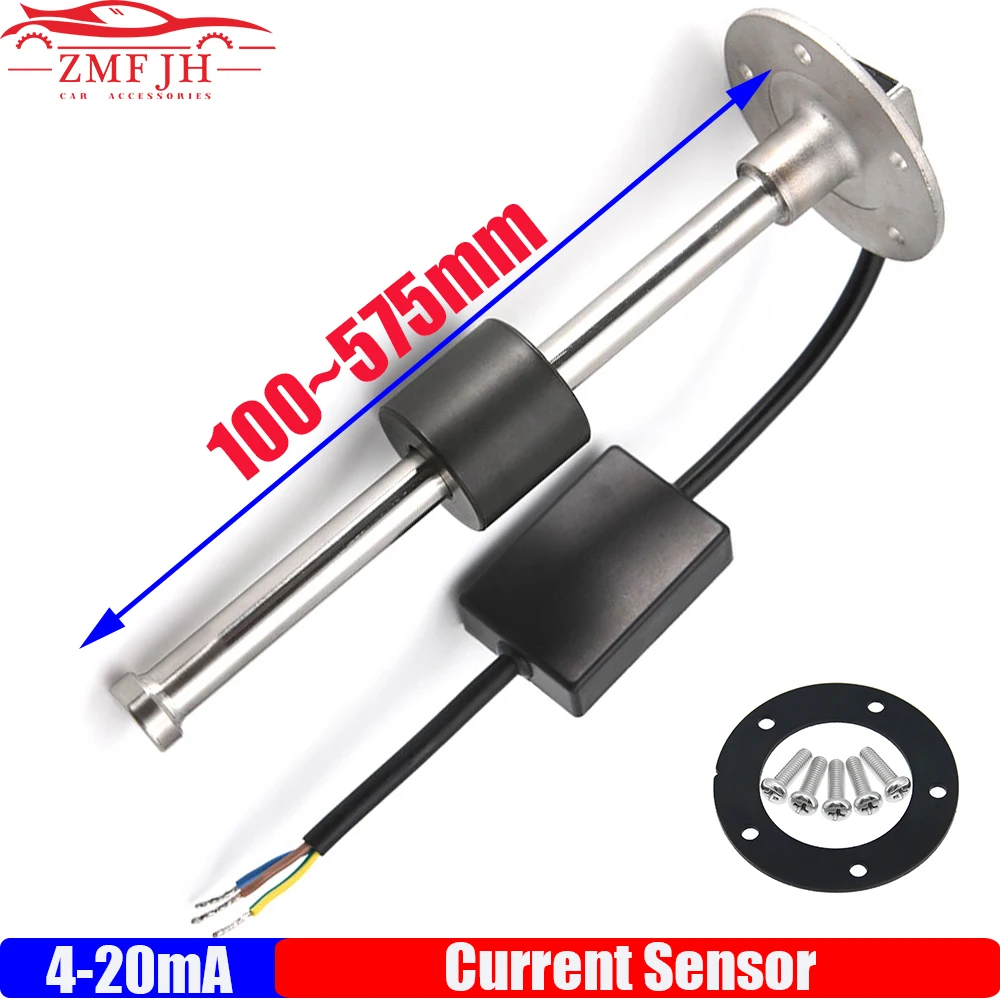 

Current Sensor 4-20mA Signal Liquid Level Inductive Sensor 100~575mm Current Sensor Stainless Steel Float Level Sensor Custom