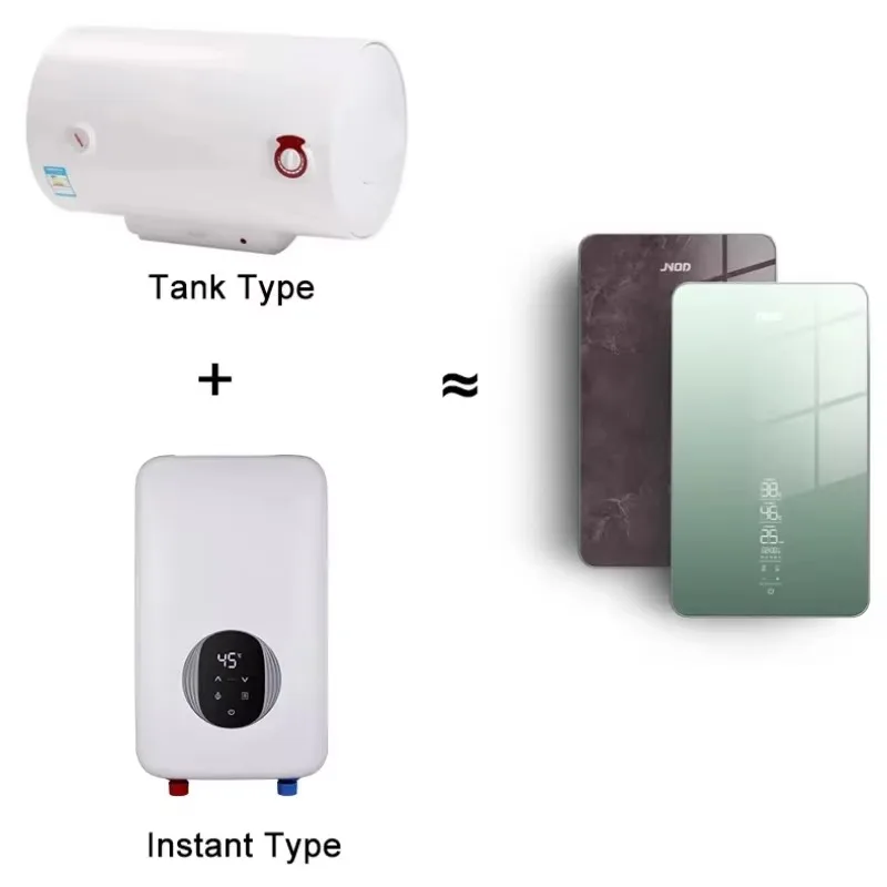 Airo Dual Heating System 30L Vertical 7kW Geyser Tank Storage Instant Tankless Shower Water Heater for Bath Household