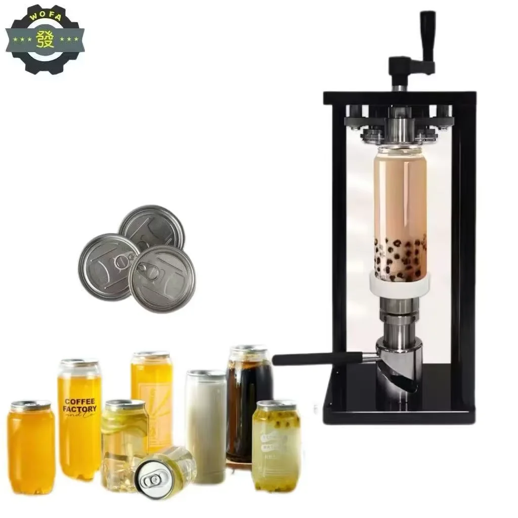 Manual Rotary Can Sealer Machine Plastic Aluminum Closing Machine Coffee Beer Bubble Tea  Disposable Can Sealing Machine