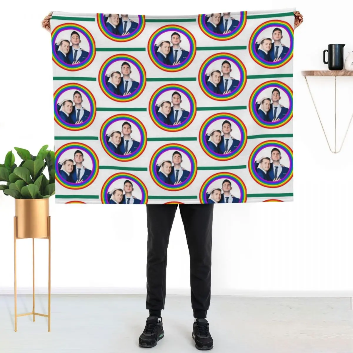 

Eastenders Ballum LGBT Throw Blanket Fuzzy Plush Throw Blanket for Sofa Chair