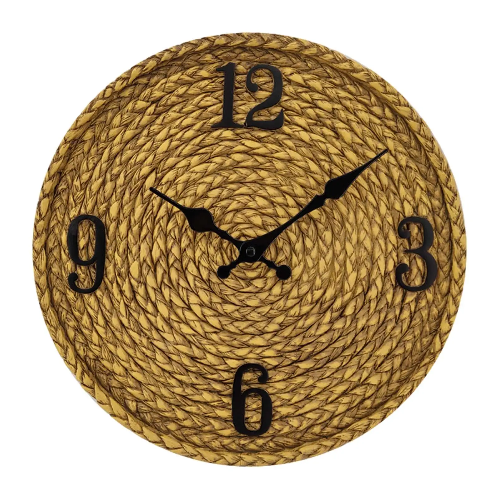 Outdoor Clock Round Clock Wall Watch 12 inch Decorative Clocks for Living Room Bedroom Home Office Bedroom Patio Wall Art Decor