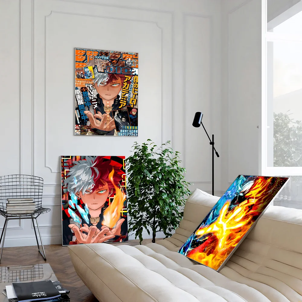 Hero Academia todoroki shouto Classic Movie Posters Vintage Room Bar Cafe Decor Nordic Home Decor