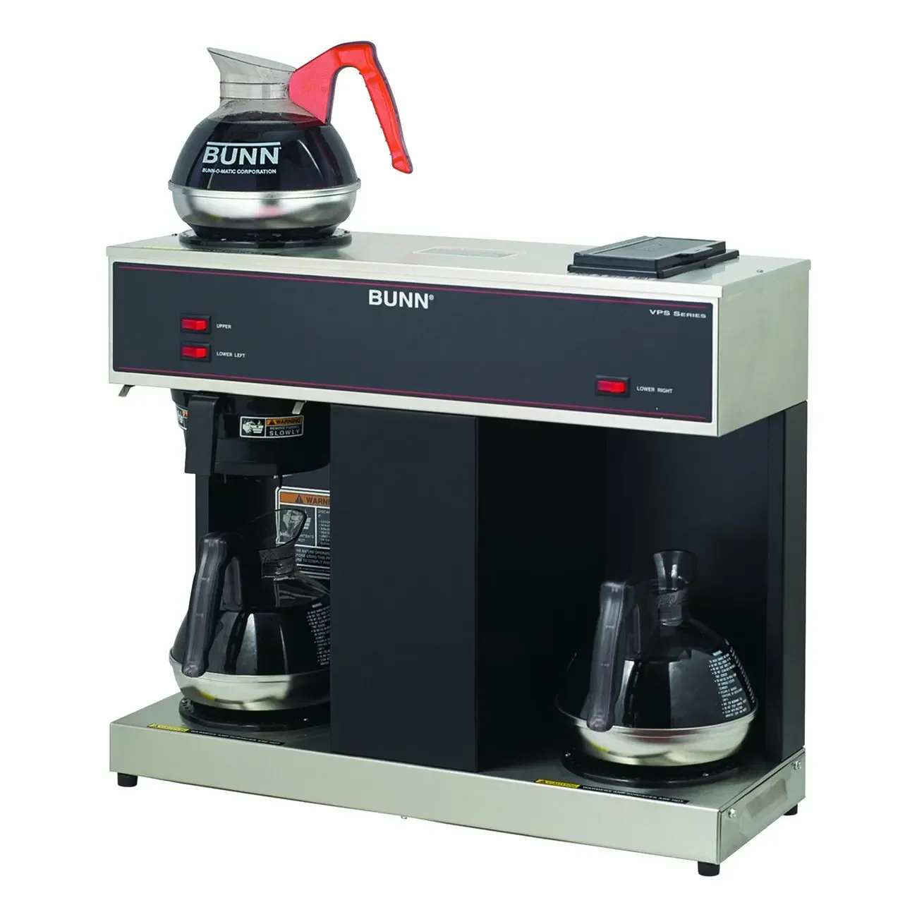 BUNN-Commercial Coffee Brewer with 3 Warming Stations, VPS 12-Cup Pourover, 120V, 60, 1PH, 04275.0031