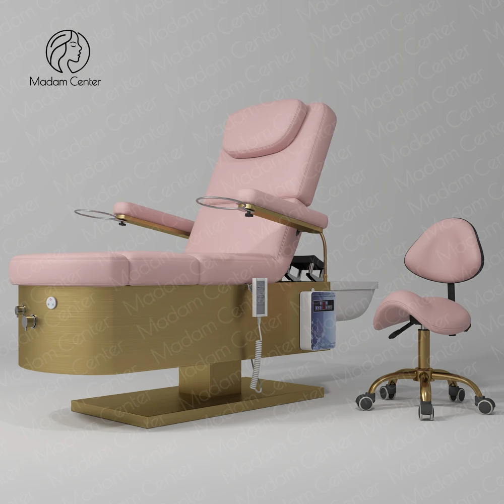 

Multifunction Pedicure Foot Spa Modern Design Shampoo Head Spa Bed with Fuming Fumigation Therapy for Salon Use