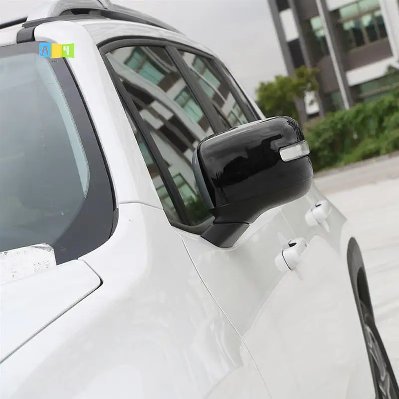 

A04E-Rearview Mirror Cover Sticker Side Mirror Cover Frame Trim For Jeep Renegade 2016-2023 Accessories - ABS Black