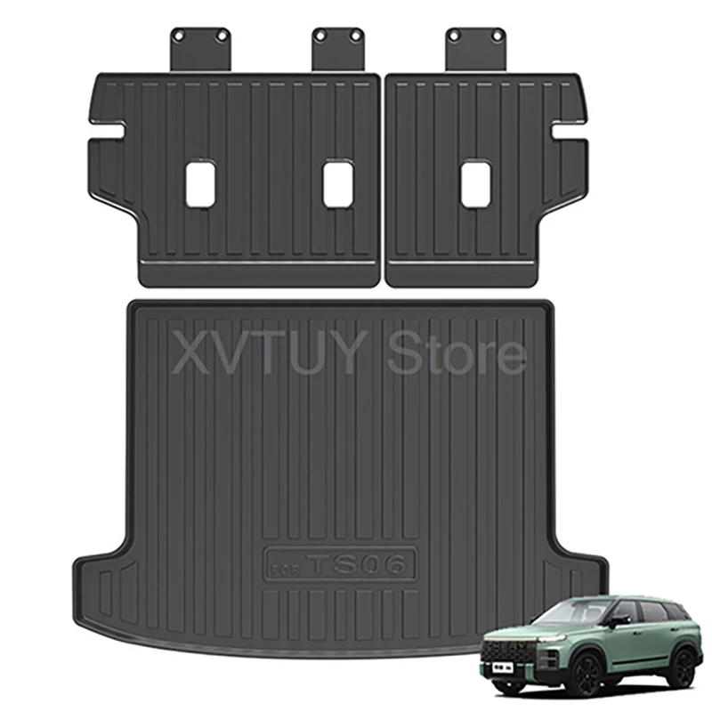 

Для Chery JaecooJ7 2023, автомобильный коврик для багажника, подушка для спинки, задний багажник, грузовой ковер, TPE, водонепроницаемый прочный защитный аксессуар