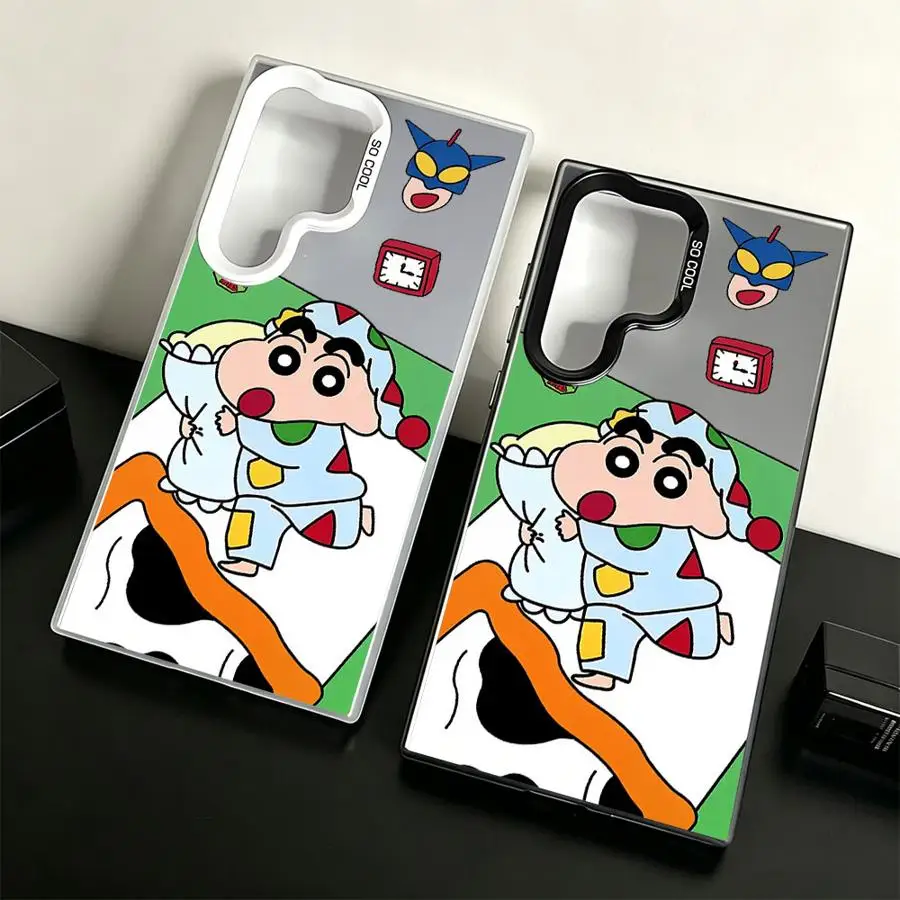 Crayons Shin-chans Cute Case for Samsung Galaxy S26 S21 S23 S23 Ultra Note 20 Ultra S24 FE S20 Plus S22 S25 Edge Phone Cover