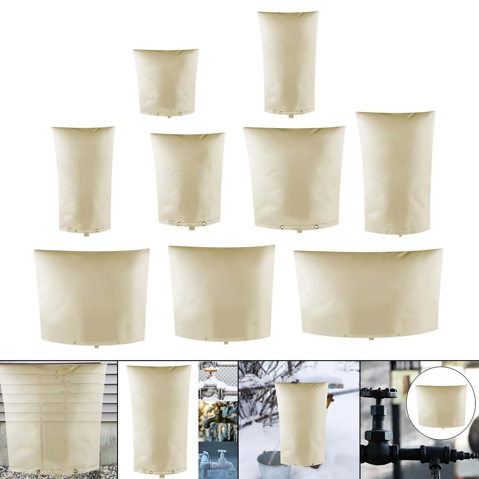 Winter Outdoor Faucet Cover Sock Type Faucet Insulator Versatile Heavy Duty Waterproof Single Opening Faucet Protector