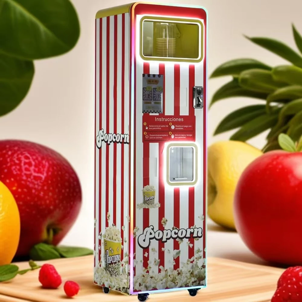 Produzione direttamente macchina per popcorn a gas commerciale da 32 once a costo più basso automatica per centro commerciale e parco