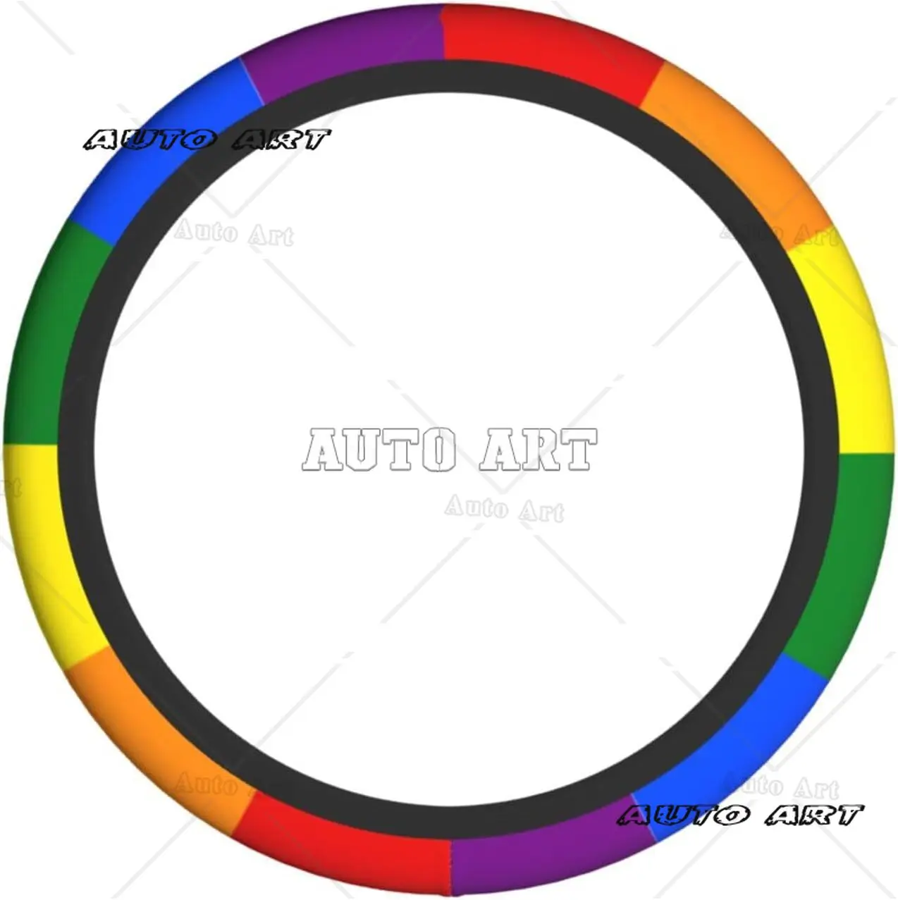 Gay Pride Steering Wheel Cover Car Accessories Decor Anti-Slip Neoprene Auto Steering Wheel Covers Protector Universal 15 Inch