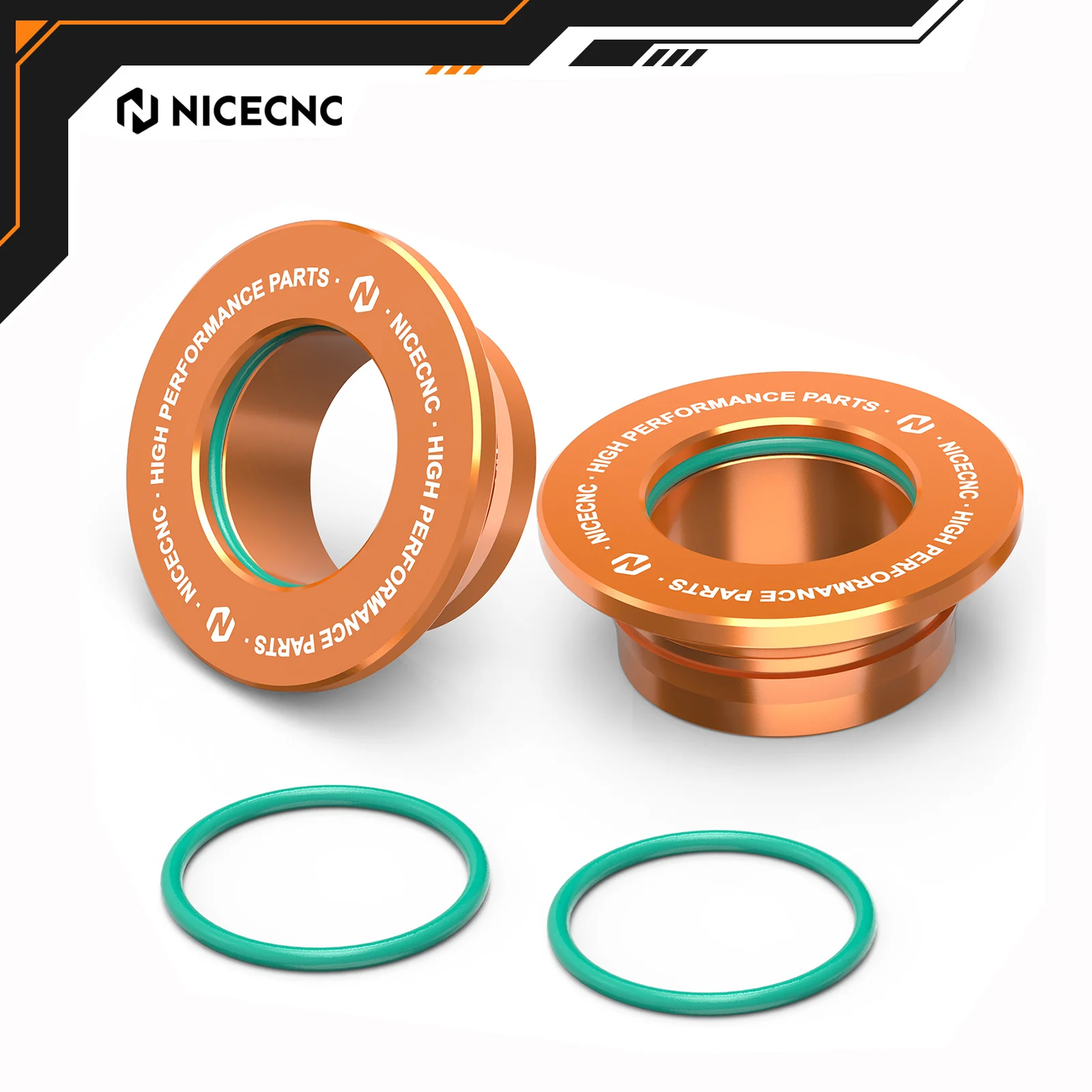 

NICECNC For KTM SX 125 SX-F 450 XC 300 XC-F 350 SX250 SXF 250 2013-2022 Rear Wheel Spacers Hub Collars With O-rings Aluminum
