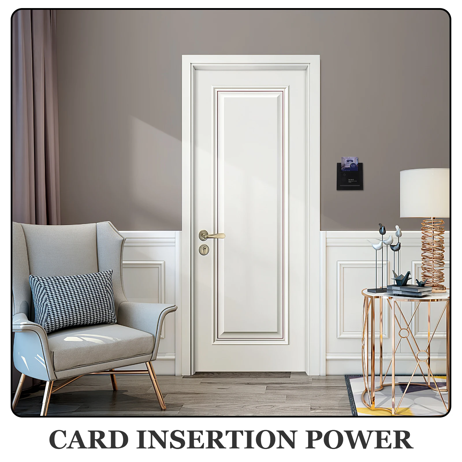 

Hotel Energy Saving Panel Insert Card Power Switch 40a High Current Capacity Accessory Electricity Recognition