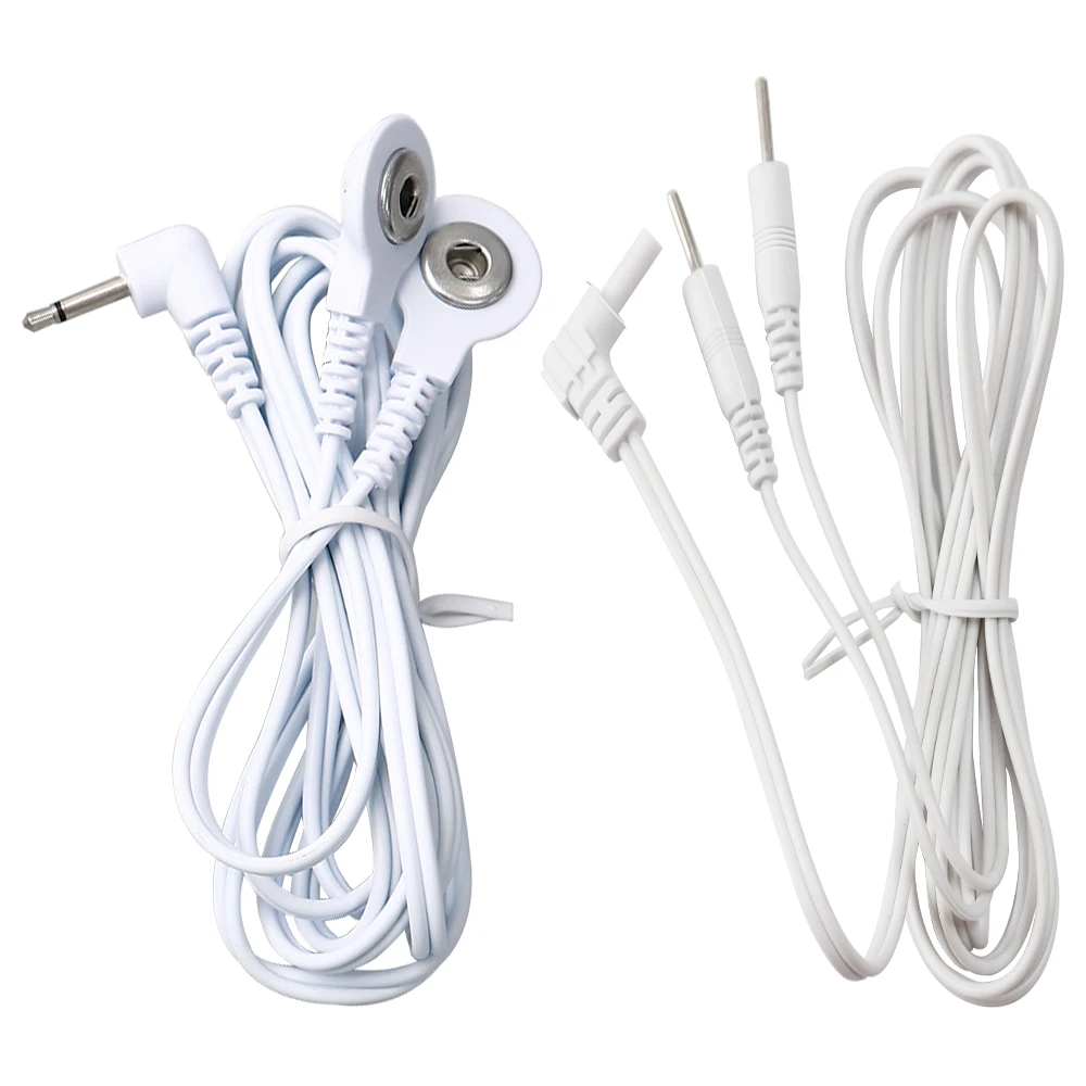 Electrode Cable Line Wire For Tens Acupuncture Nerve Muscle Stimulator Electric Massager Connector Electrode Pads Lead Wires