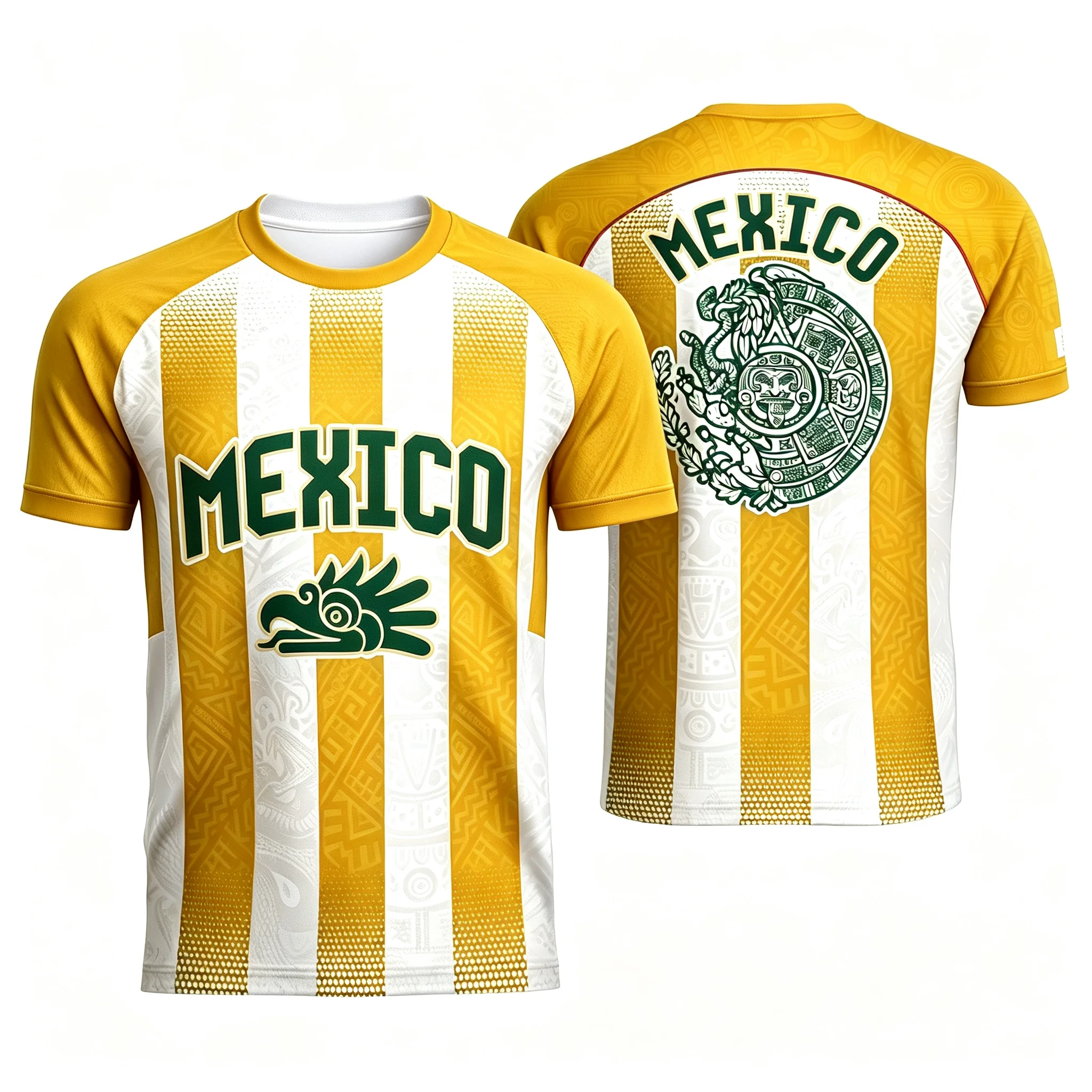Men's 2026 Mexico Fan Edition Jersey, Quick Drying Breathable Football T-Shirt, Unisex Casual Training Short-Sleeved T-Shirt