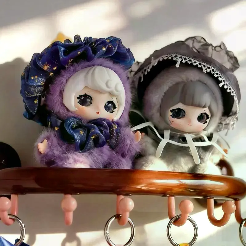 YuLi Hug Cloud Dream Series, Cute Fluffy Vinyl Doll Keychain Bag Charm Pendant Collectible Toy Gifts