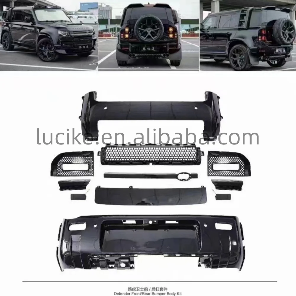 Hot sale Front bumper front lip obsidian style Land Rover Defender Body Kit for Land Rover Defender 90 110 2020-2023