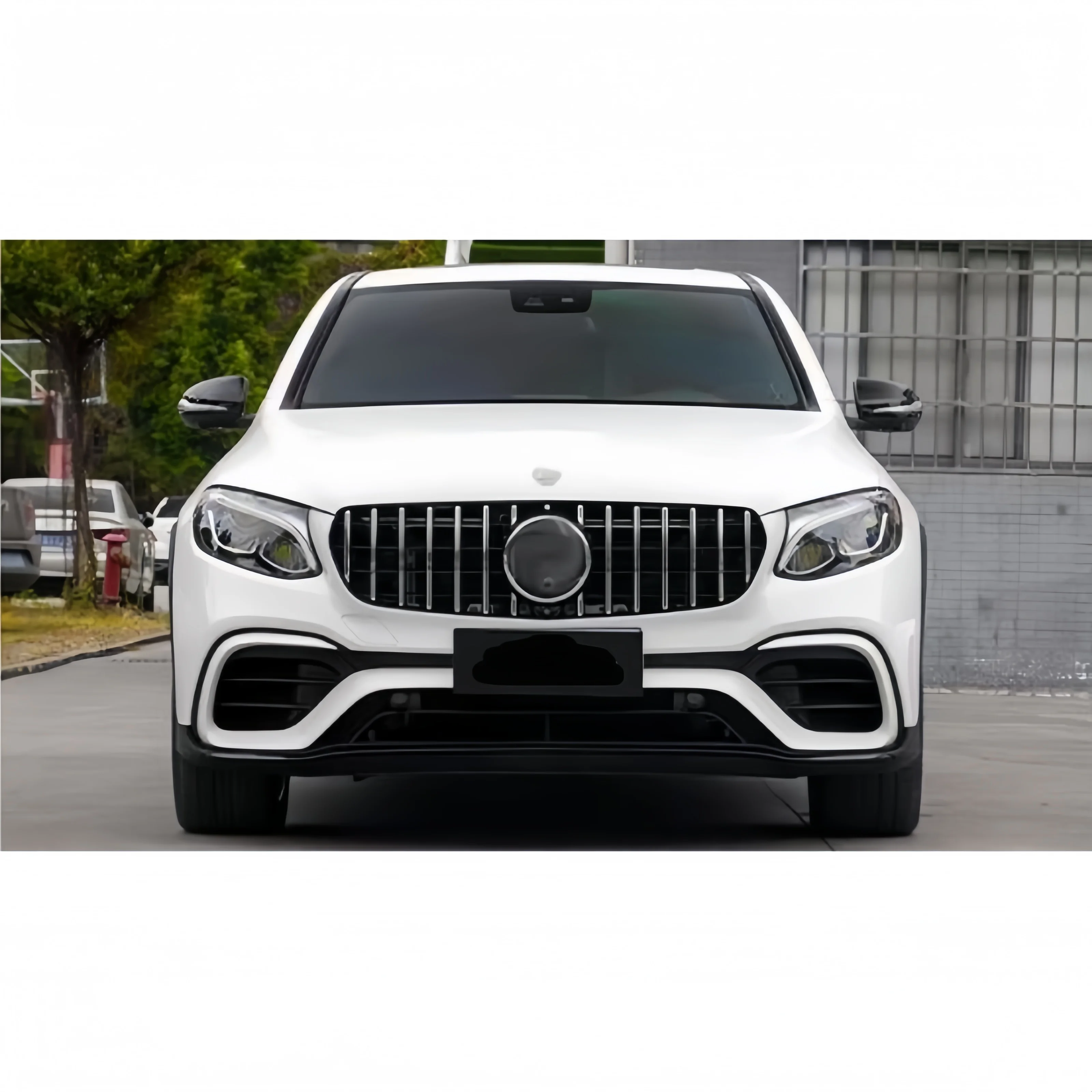 Cc car New Upgrade Facelift Front Rear Diffuser PP Exhaust GLC63 Style Body Kit For GLC X253 C253 2015-2019 4