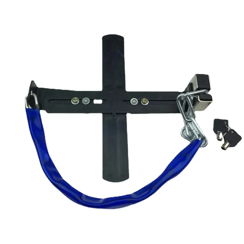 1set for Electric car battery anti - theft lock scooter cross - type bold widening adjustable battery lock new chain lock