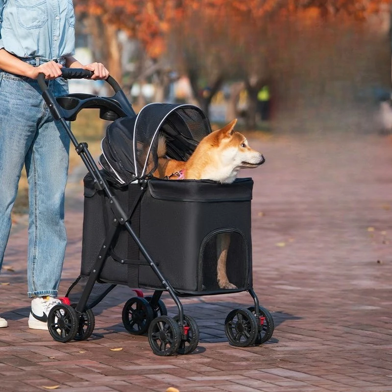 

Pet cart dog cat light foldable go out pet walking dog
