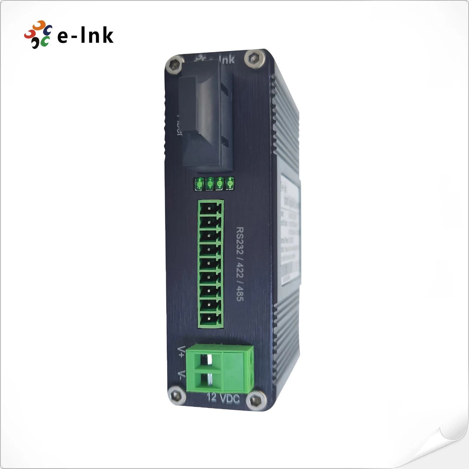 Industrial Serial RS232/RS485/RS422 Fiber Optic Modem fiber optic converter  , SC MM 850nm, 550m