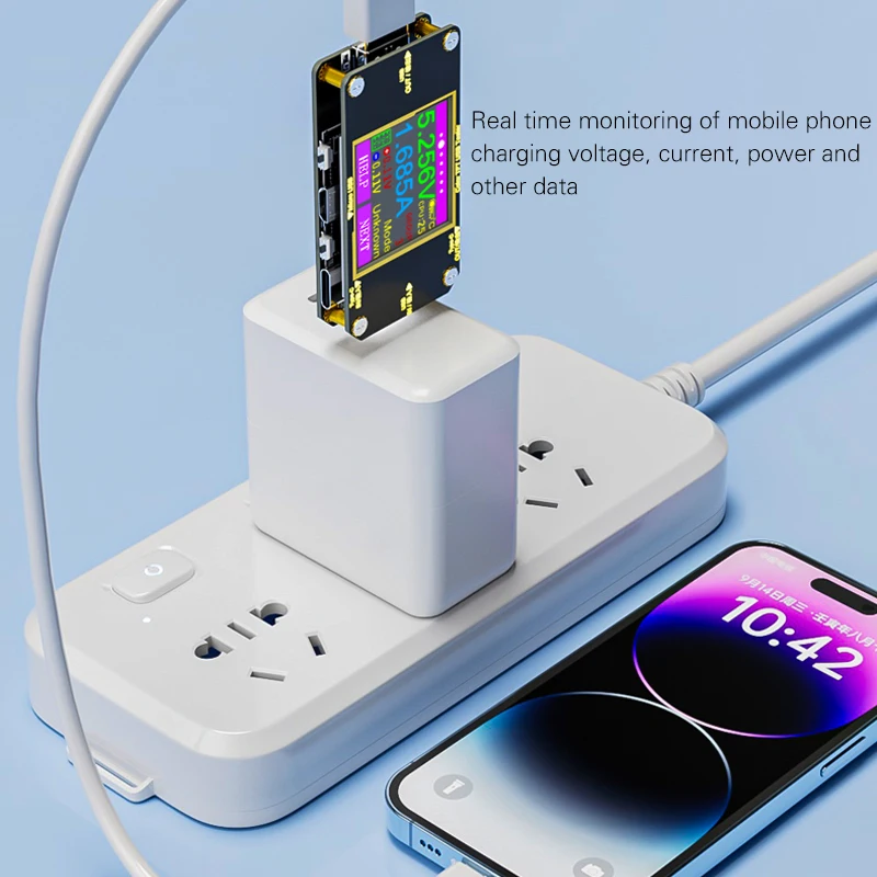 A3 8A USB-tester Type-C PD Digitale voltmeter DC-spanningsstroommeter Ampèremeter Detector Power Bank Capaciteit Laderindicator