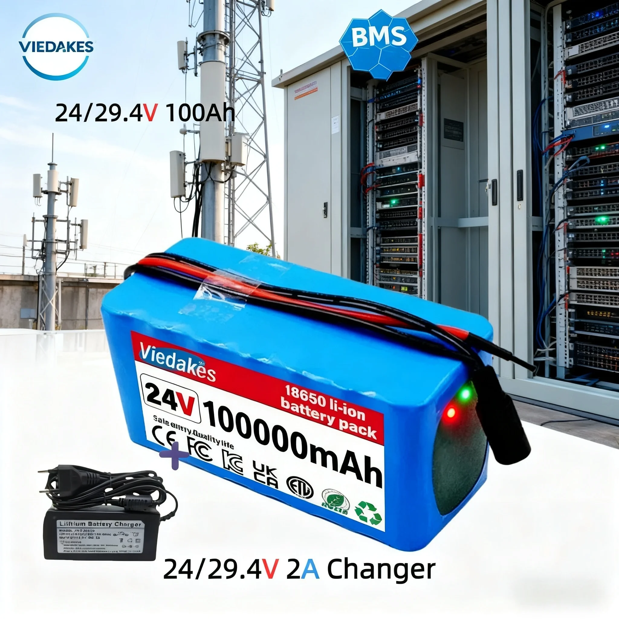 🚀 بطارية أصلية 24 فولت 100 أمبير في الساعة، حزمة بطارية ليثيوم أيون 7S3P 18650، لسيارة لعبة الكرسي المتحرك الكهربائية استبدال البطارية، مع شاحن ✘