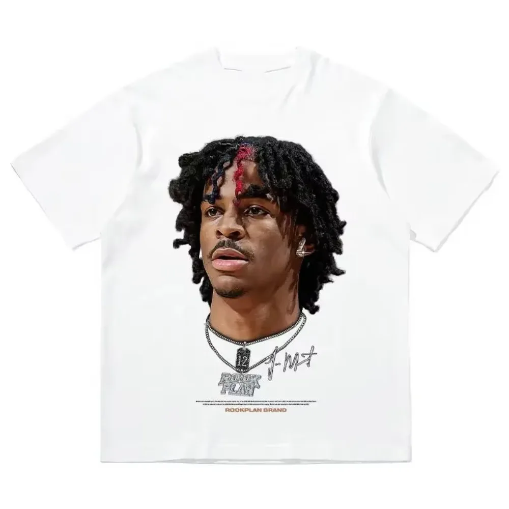 Summer Fashion Hip-Hop Basketball Face T-shirt Casual Trend Streetwear for Men And Women Youth Top
