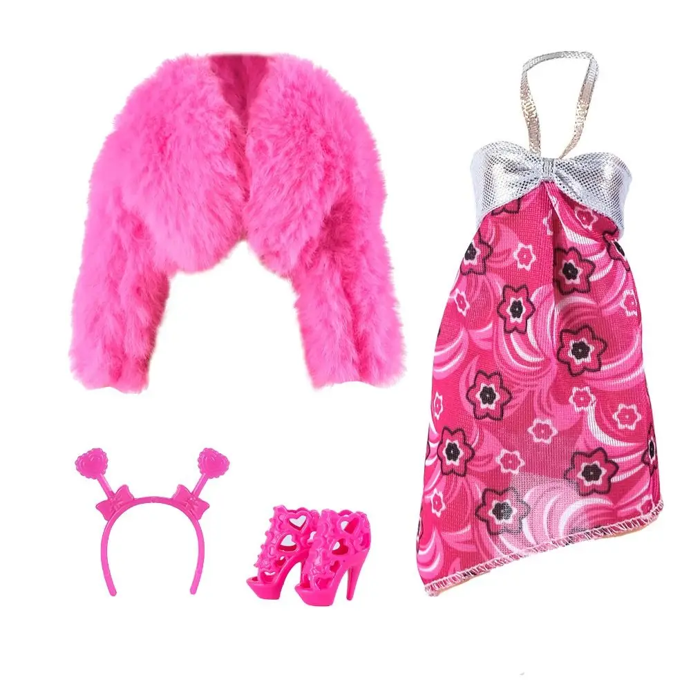 Fashion Elegant Party Dresses with High Heels Casual Wears Doll Elegant Clothes DIY Accessories for 1/6 BJD 30cm Dolls