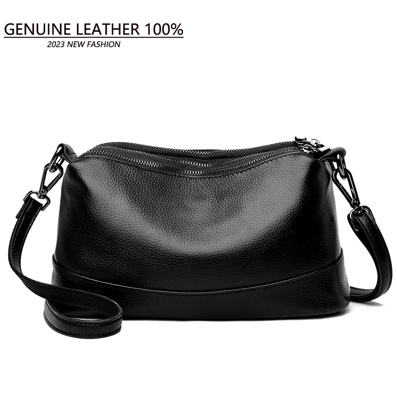 100% genuine leather cowhide Sac a main Shoulder Bag for Women High Quality Soft Leather Shoulder Crossbody Bags for Women 2023