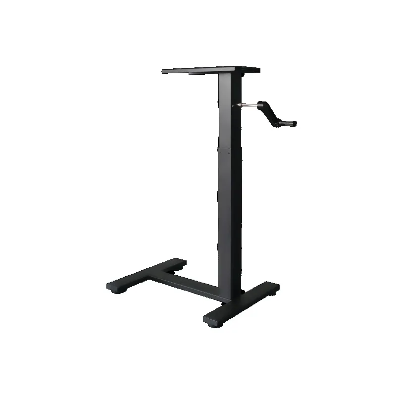 Custom Hand Height Adjustable Sit Stand Desk Single Legs Modern Home School Office Work Pneumatic Standing Desk