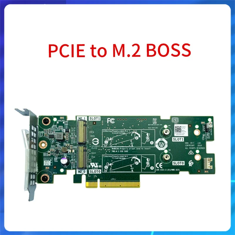 

Original 7HYY4 for Dell Server PCIE To M.2 BOSS Adapter Card Boot Optimized Storage M7W47 51CN2 07HYY4 61F54 SATA Disk Boss Card