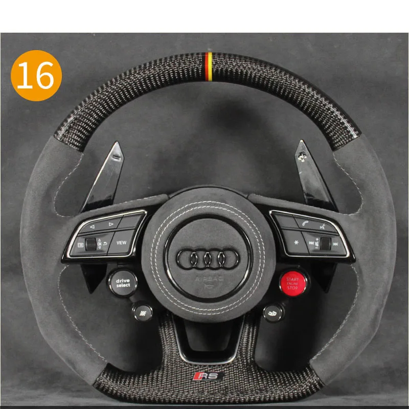 Fit for Audi A4 S4 A5 S5 B9 2017 2018 2019 replacement carbon fiber or leather Alcantara steering wheel Modification and upgrade