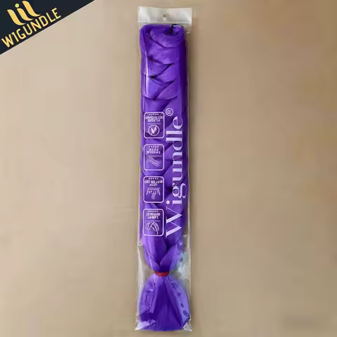 High-end Rumi Puprle Kanekalon Crochet Hair Braiding Hair Extensions For Women Jumbo Braids Pre Stretched Synthetic Hair X press