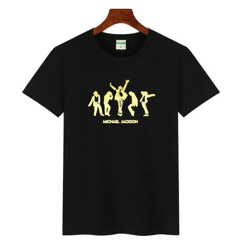 The Road to Stardom: Michael Jackson - Michael Jackson's Rock Music Cotton Short-Sleeved T-Shirt for Children and Adults
