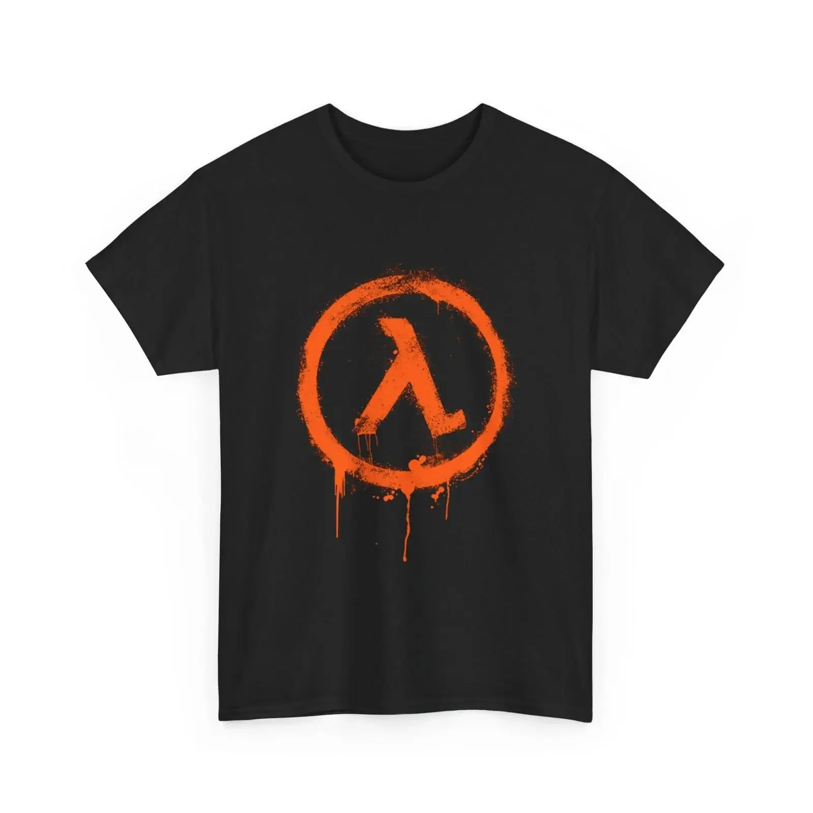 Half Life T Shirt Lambda Λ Rise Shine vintage Washed Casual Unisex Stretched Top For Everyday Wear homme graphic streetwear