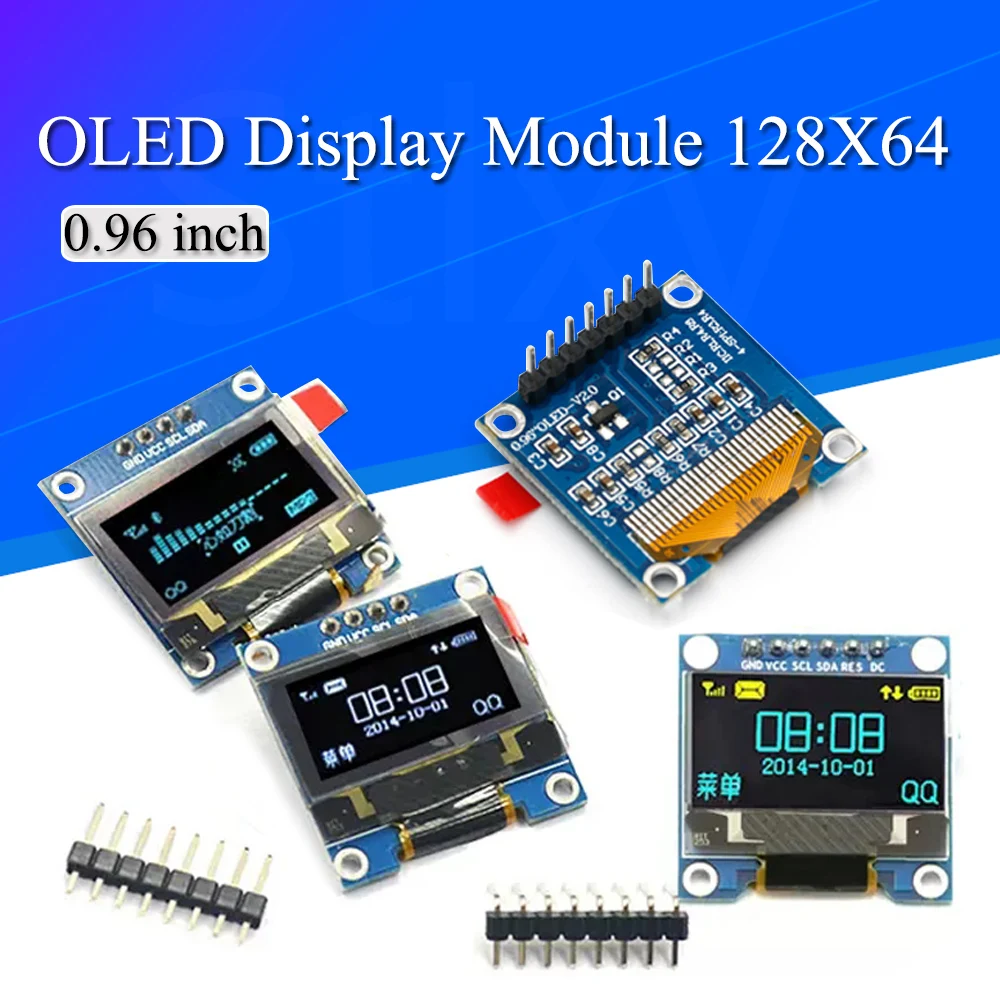 0,96 cala oled IIC szeregowy biały moduł wyświetlacza OLED 128X64 I2C SSD1306 12864 płyta ekranu LCD dla Arduino