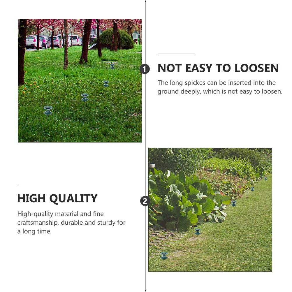 

4pcs Watering Pipe Wheel Garden Hose Stakes Heavy Duty Winding Spikes PVC Guides Lawn Yard Plant Agriculture Greenhouse Flower