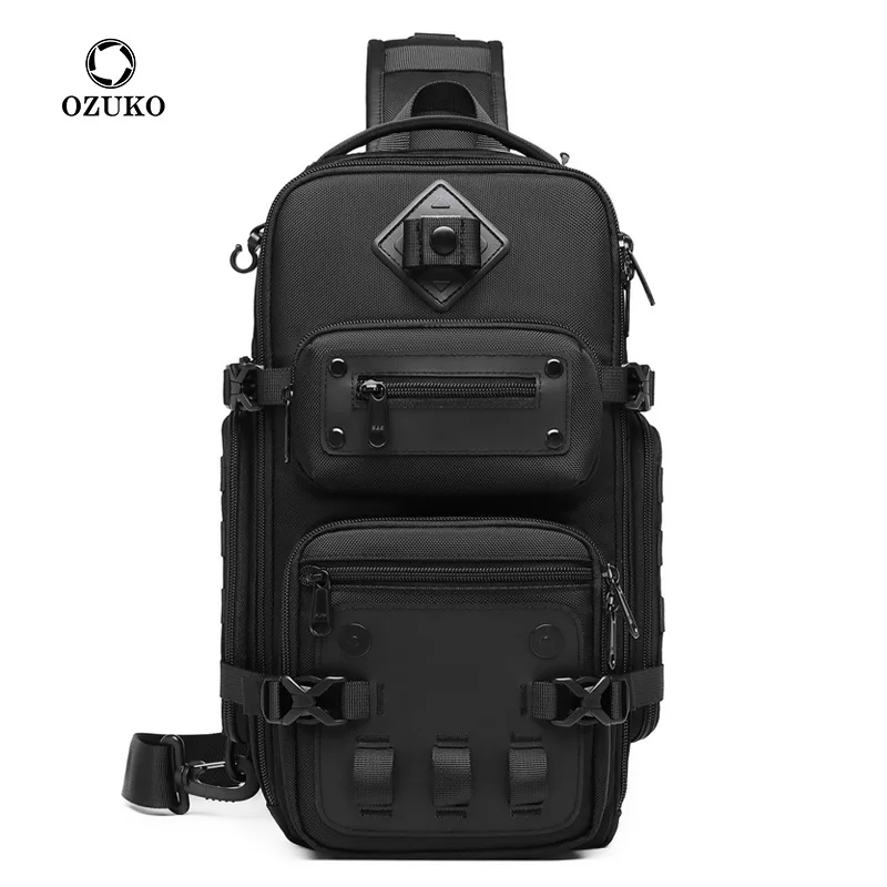 

Tactical chest bag for men high-capacity waterproof single-shoulder sling bag with a premium look for outdoor sports