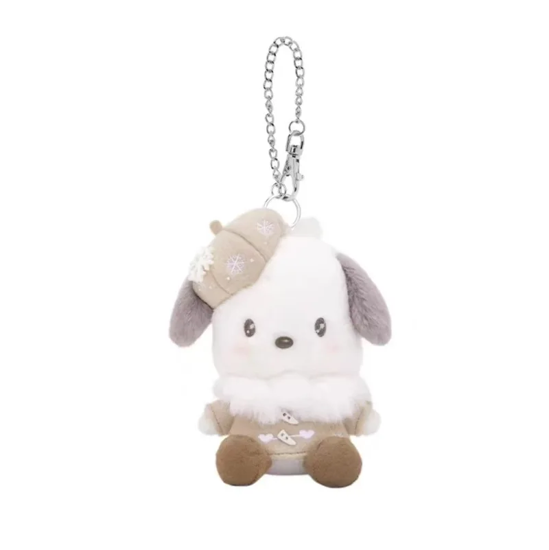 12cm Uroczy Kreskówkowy Beret Sanrio Seria Kuromi My Melody Cinnamoroll Hello Kitty Pochacco Pluszowa Lalka Brelok Zawieszka do Torby Zabawka Prezent