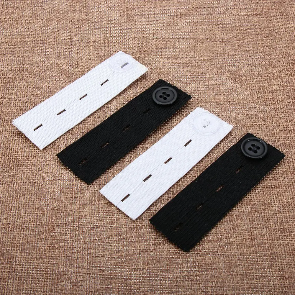 2/4/6PCS Jeans Maternity Garment Accessories Trousers Waist Band Button Pant Extender Belt Hooks