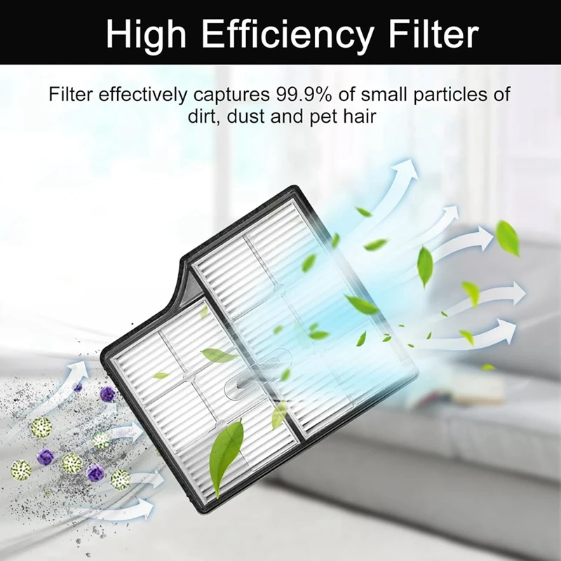 Filter Replacement For Roborock Saros 10/G30 Robot Vacuum Cleaner Part Washable Filter High Efficiency Filters 6PCS